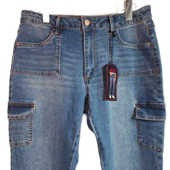 NOBO Mid-Rise Boot Cut Blue Jeans Size 11 - Picture 2 of 9